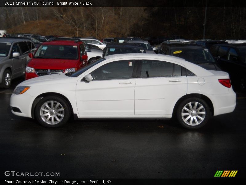 Bright White / Black 2011 Chrysler 200 Touring