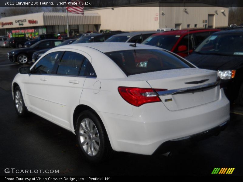 Bright White / Black 2011 Chrysler 200 Touring