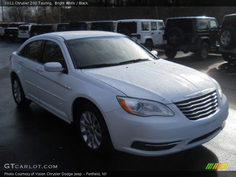 Bright White / Black 2011 Chrysler 200 Touring