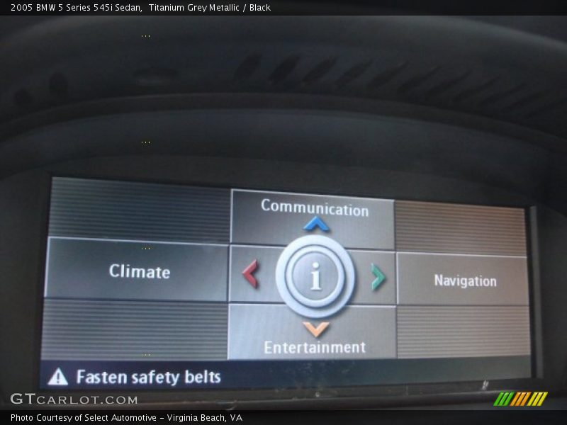 Titanium Grey Metallic / Black 2005 BMW 5 Series 545i Sedan