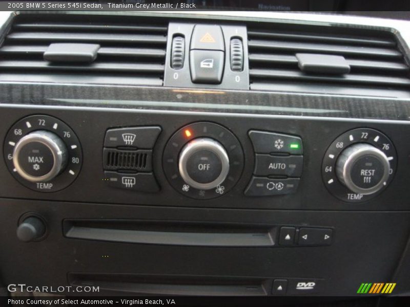 Titanium Grey Metallic / Black 2005 BMW 5 Series 545i Sedan