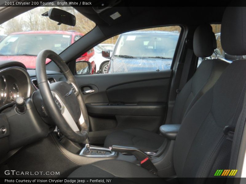 Bright White / Black 2011 Chrysler 200 Touring