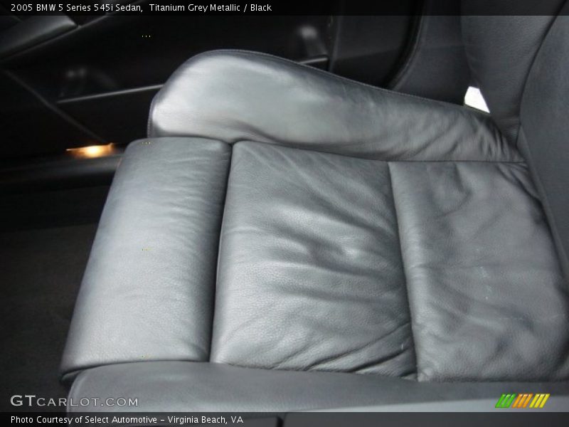 Titanium Grey Metallic / Black 2005 BMW 5 Series 545i Sedan