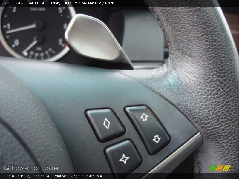 Titanium Grey Metallic / Black 2005 BMW 5 Series 545i Sedan