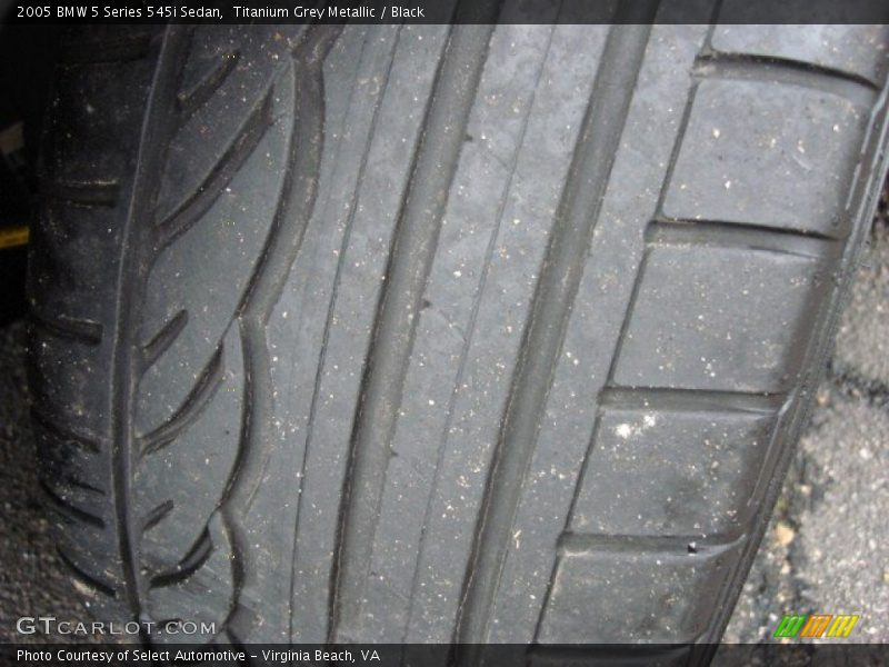 Titanium Grey Metallic / Black 2005 BMW 5 Series 545i Sedan