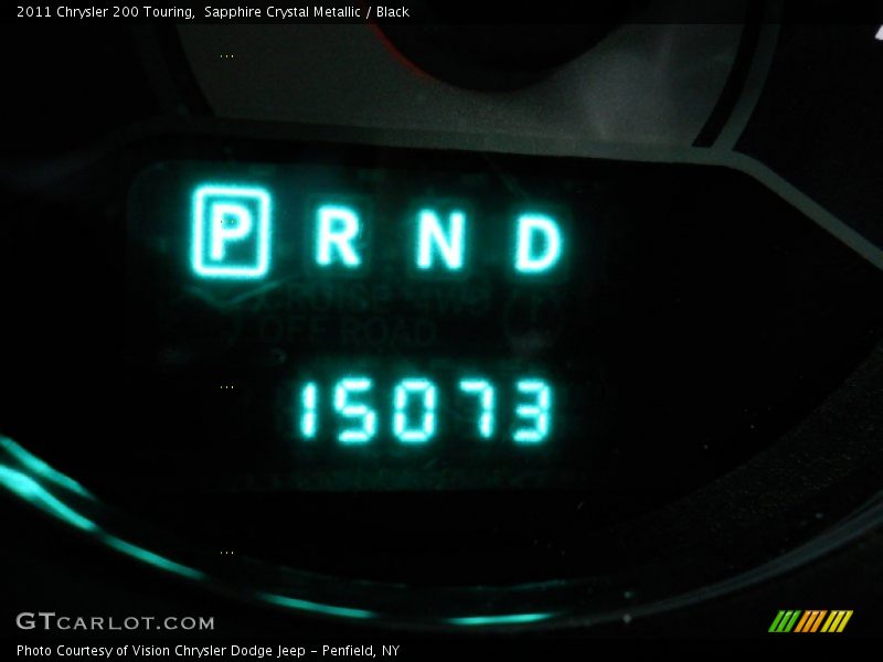 Sapphire Crystal Metallic / Black 2011 Chrysler 200 Touring