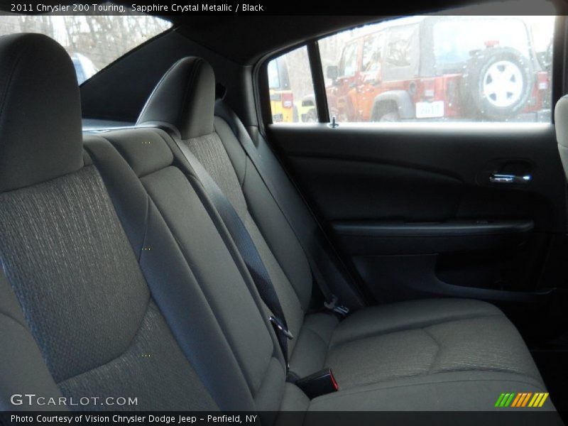 Sapphire Crystal Metallic / Black 2011 Chrysler 200 Touring