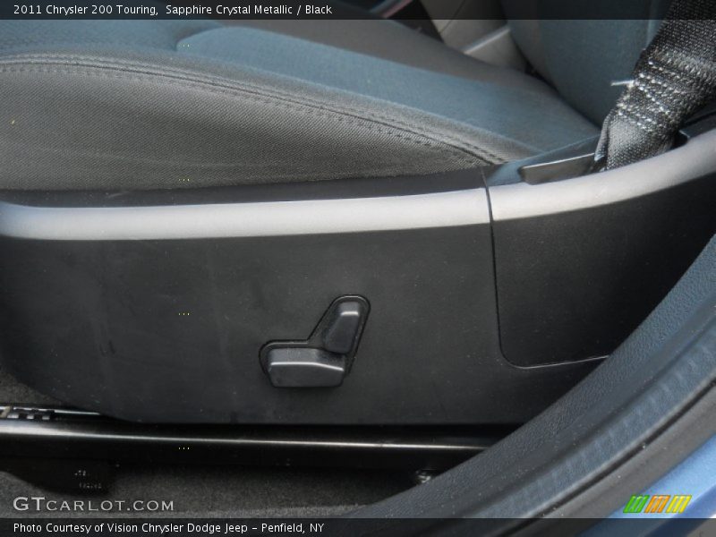 Sapphire Crystal Metallic / Black 2011 Chrysler 200 Touring