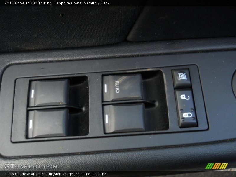 Sapphire Crystal Metallic / Black 2011 Chrysler 200 Touring