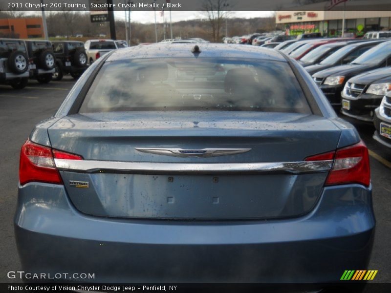 Sapphire Crystal Metallic / Black 2011 Chrysler 200 Touring
