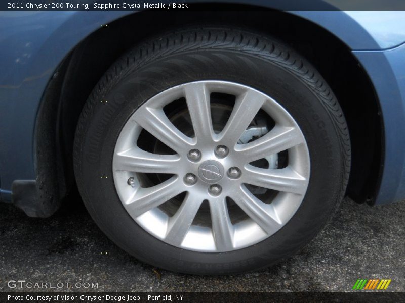 Sapphire Crystal Metallic / Black 2011 Chrysler 200 Touring