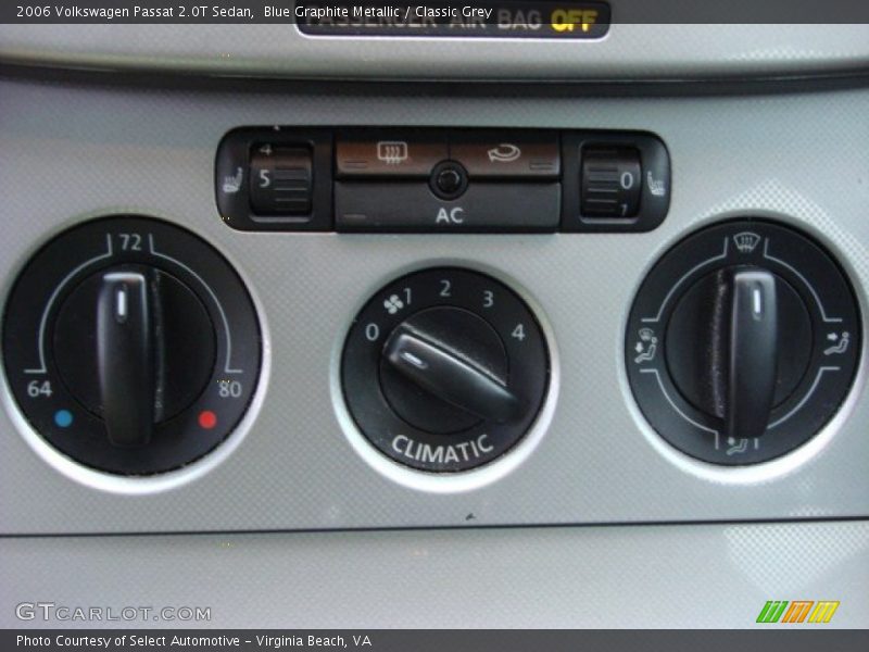 Blue Graphite Metallic / Classic Grey 2006 Volkswagen Passat 2.0T Sedan