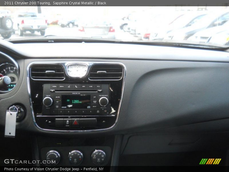 Sapphire Crystal Metallic / Black 2011 Chrysler 200 Touring