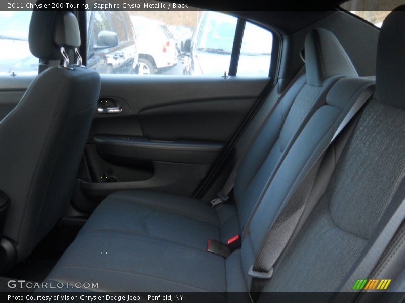 Sapphire Crystal Metallic / Black 2011 Chrysler 200 Touring