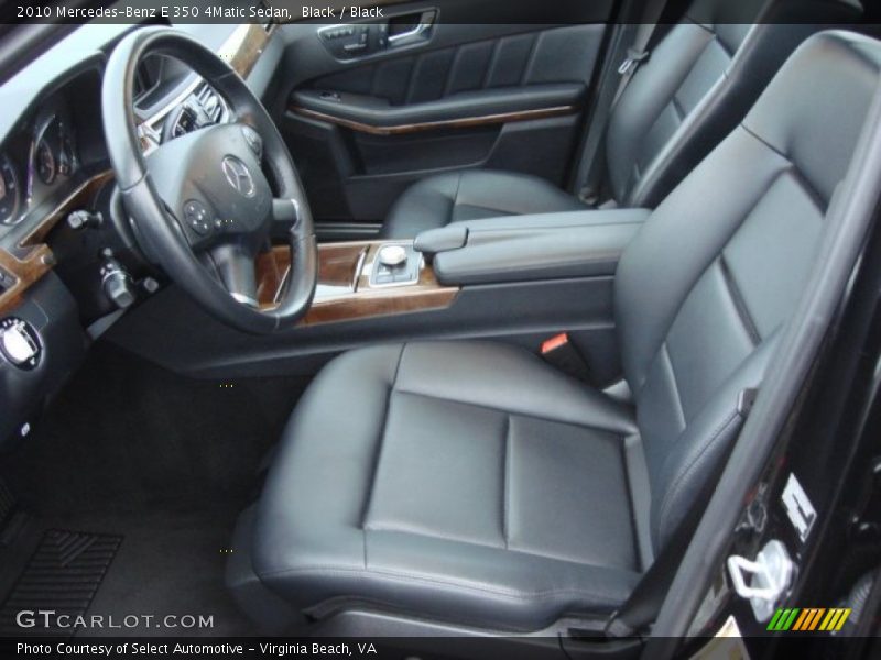 Black / Black 2010 Mercedes-Benz E 350 4Matic Sedan