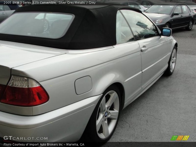 Silver Grey Metallic / Grey 2005 BMW 3 Series 325i Convertible