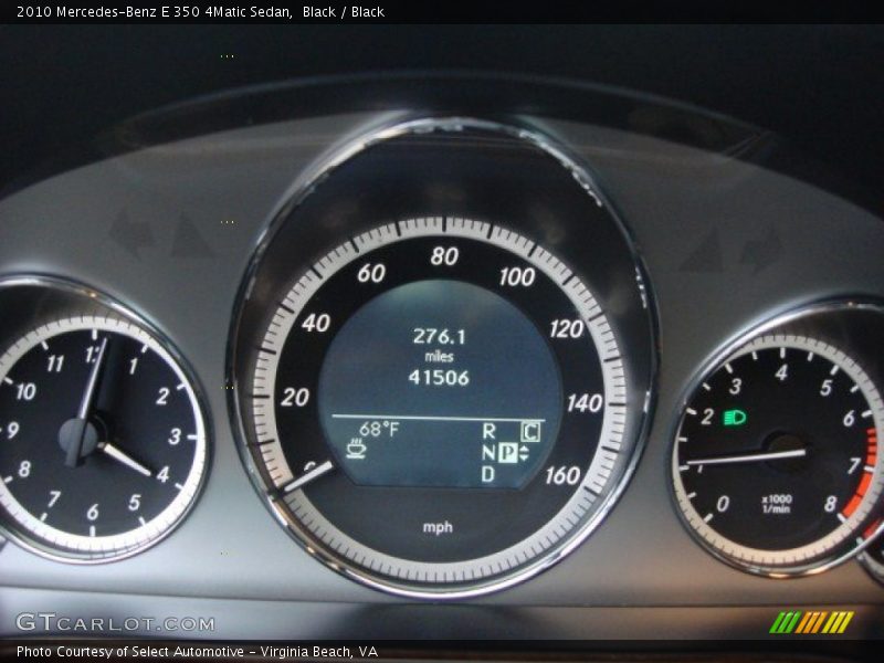 Black / Black 2010 Mercedes-Benz E 350 4Matic Sedan