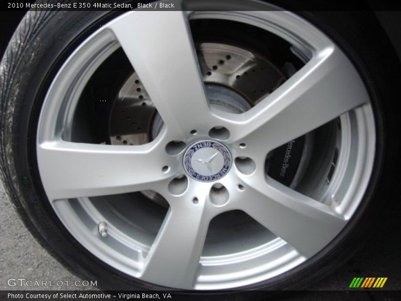 Black / Black 2010 Mercedes-Benz E 350 4Matic Sedan