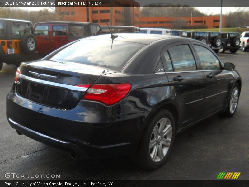 Blackberry Pearl / Black 2011 Chrysler 200 Touring