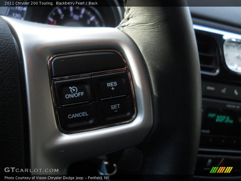 Blackberry Pearl / Black 2011 Chrysler 200 Touring
