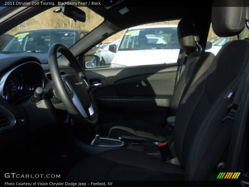 Blackberry Pearl / Black 2011 Chrysler 200 Touring