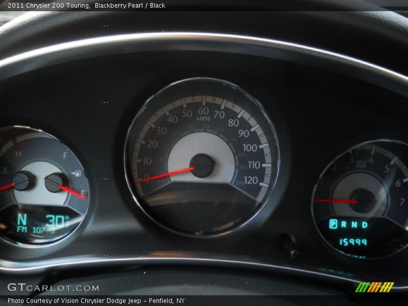 Blackberry Pearl / Black 2011 Chrysler 200 Touring