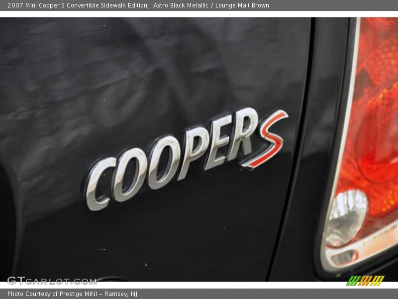 Astro Black Metallic / Lounge Malt Brown 2007 Mini Cooper S Convertible Sidewalk Edition