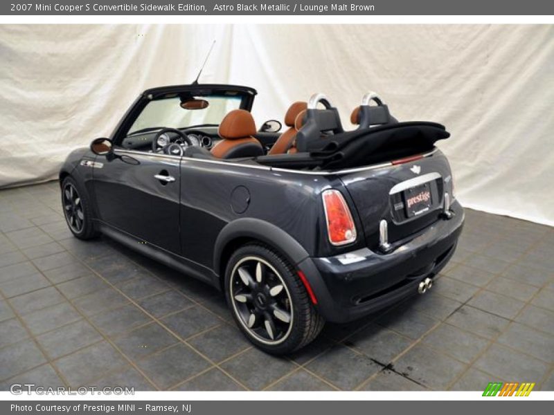 Astro Black Metallic / Lounge Malt Brown 2007 Mini Cooper S Convertible Sidewalk Edition