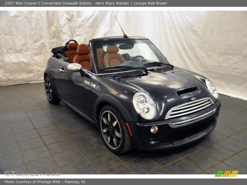 Astro Black Metallic / Lounge Malt Brown 2007 Mini Cooper S Convertible Sidewalk Edition