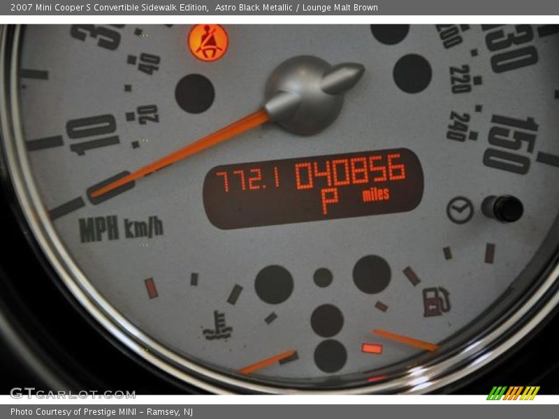 Astro Black Metallic / Lounge Malt Brown 2007 Mini Cooper S Convertible Sidewalk Edition