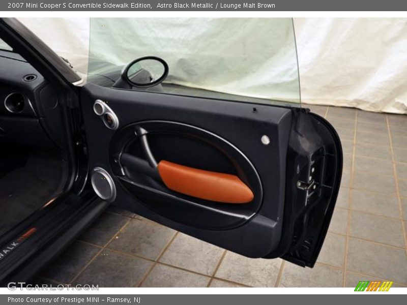 Astro Black Metallic / Lounge Malt Brown 2007 Mini Cooper S Convertible Sidewalk Edition