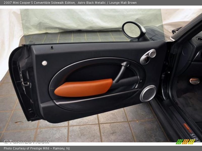 Astro Black Metallic / Lounge Malt Brown 2007 Mini Cooper S Convertible Sidewalk Edition