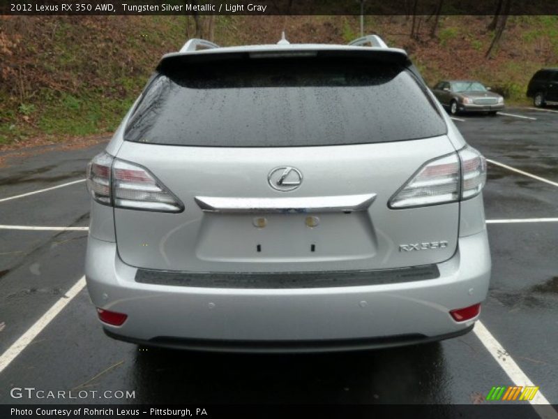 Tungsten Silver Metallic / Light Gray 2012 Lexus RX 350 AWD
