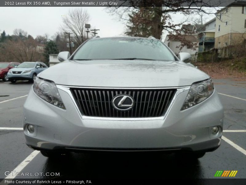 Tungsten Silver Metallic / Light Gray 2012 Lexus RX 350 AWD