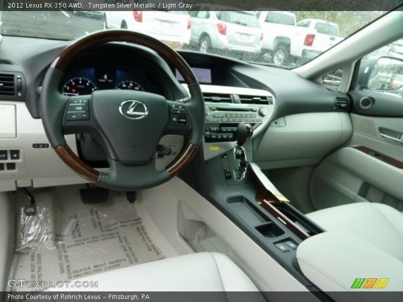 Tungsten Silver Metallic / Light Gray 2012 Lexus RX 350 AWD