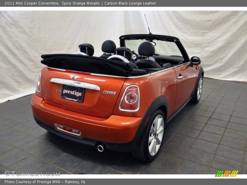 Spice Orange Metallic / Carbon Black Lounge Leather 2011 Mini Cooper Convertible