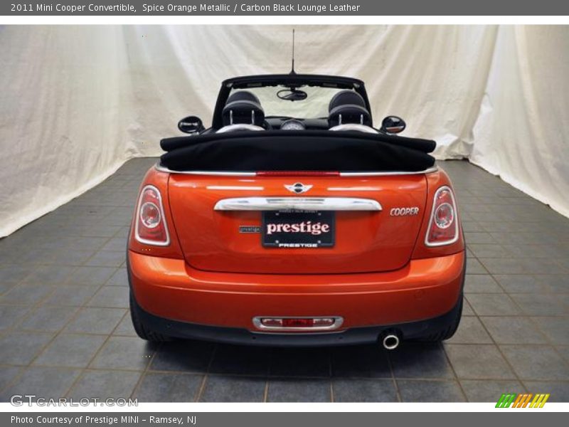 Spice Orange Metallic / Carbon Black Lounge Leather 2011 Mini Cooper Convertible