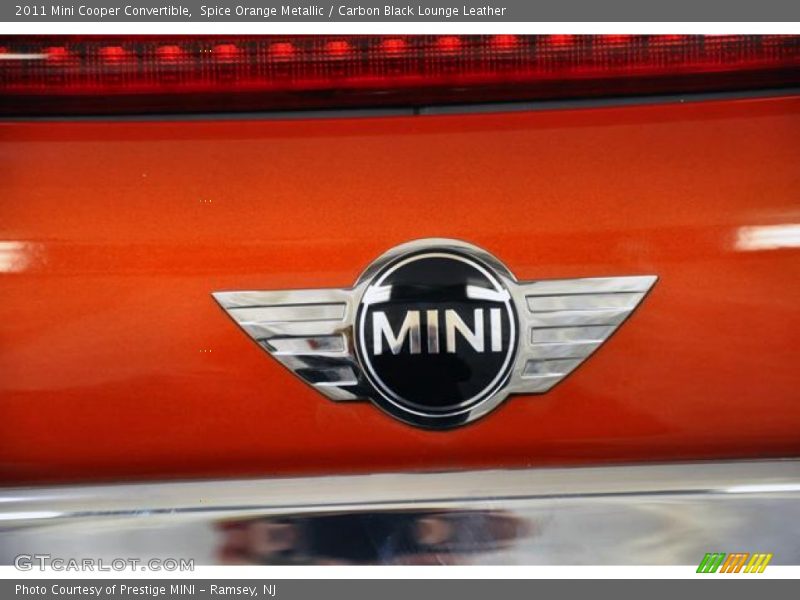 Spice Orange Metallic / Carbon Black Lounge Leather 2011 Mini Cooper Convertible