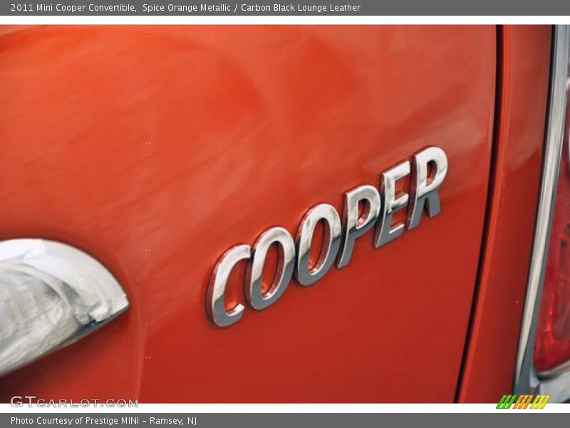 Spice Orange Metallic / Carbon Black Lounge Leather 2011 Mini Cooper Convertible