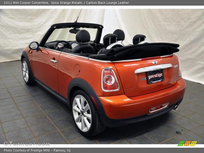 Spice Orange Metallic / Carbon Black Lounge Leather 2011 Mini Cooper Convertible