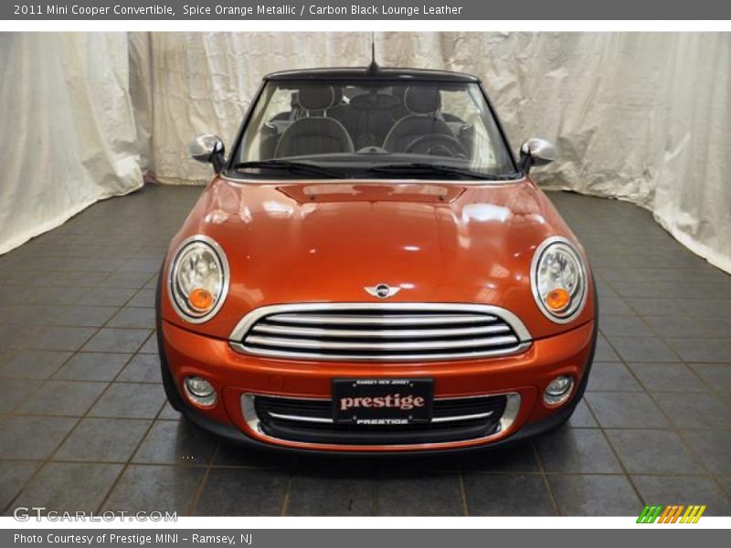 Spice Orange Metallic / Carbon Black Lounge Leather 2011 Mini Cooper Convertible