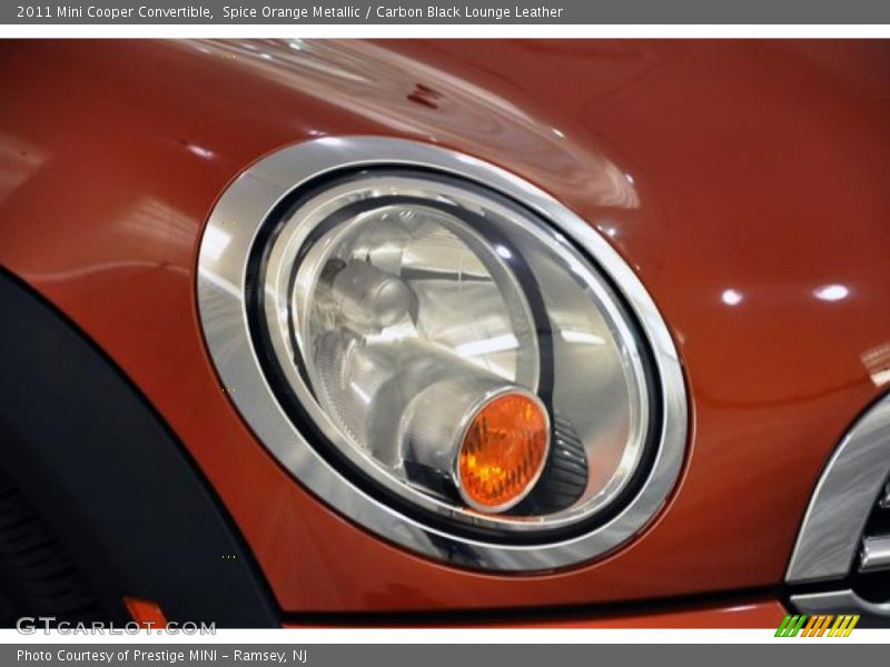 Spice Orange Metallic / Carbon Black Lounge Leather 2011 Mini Cooper Convertible