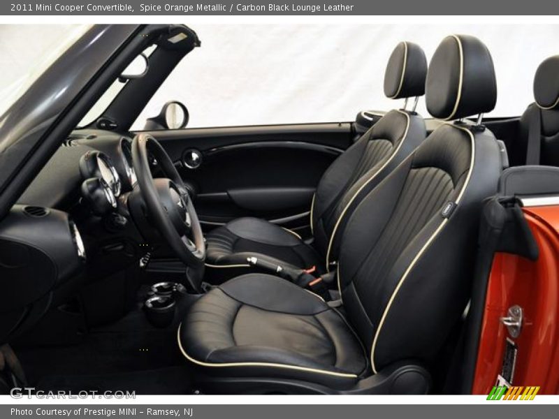Spice Orange Metallic / Carbon Black Lounge Leather 2011 Mini Cooper Convertible