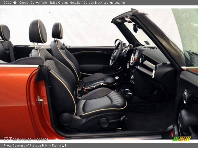 Spice Orange Metallic / Carbon Black Lounge Leather 2011 Mini Cooper Convertible