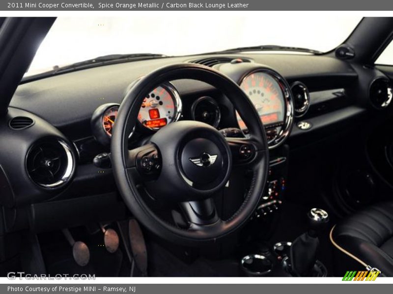 Spice Orange Metallic / Carbon Black Lounge Leather 2011 Mini Cooper Convertible