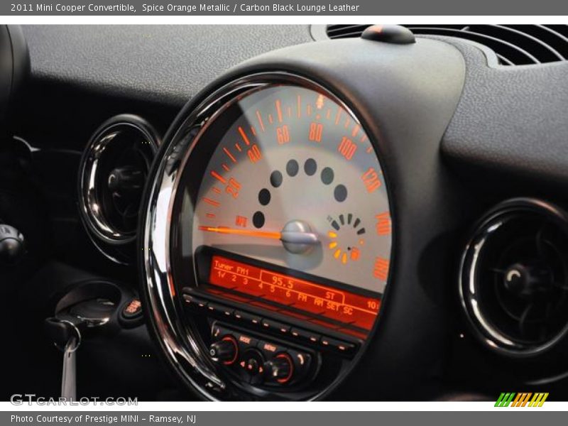 Spice Orange Metallic / Carbon Black Lounge Leather 2011 Mini Cooper Convertible