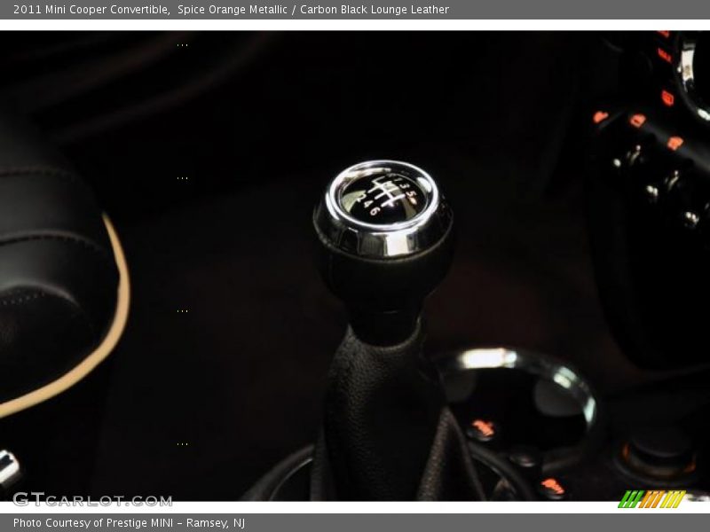 Spice Orange Metallic / Carbon Black Lounge Leather 2011 Mini Cooper Convertible