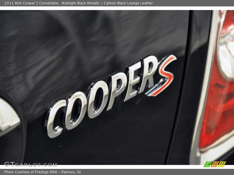 Midnight Black Metallic / Carbon Black Lounge Leather 2011 Mini Cooper S Convertible
