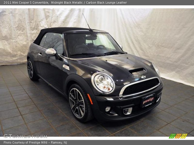 Midnight Black Metallic / Carbon Black Lounge Leather 2011 Mini Cooper S Convertible
