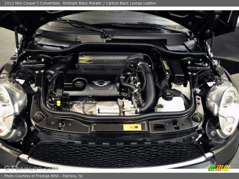 Midnight Black Metallic / Carbon Black Lounge Leather 2011 Mini Cooper S Convertible